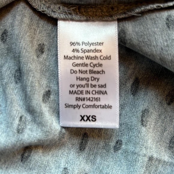 NWT Lularoe Julia dress in black and gray multi. Size XXS. - Picture 6 of 6